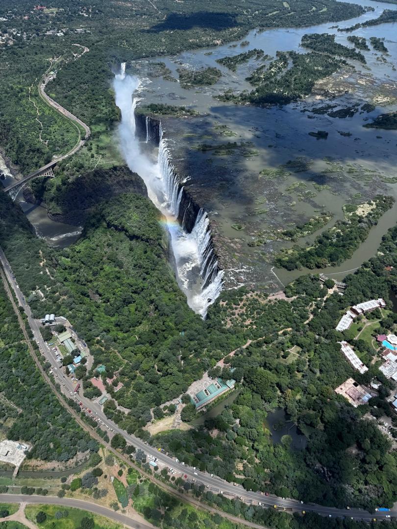 Top view of Victoria Falls